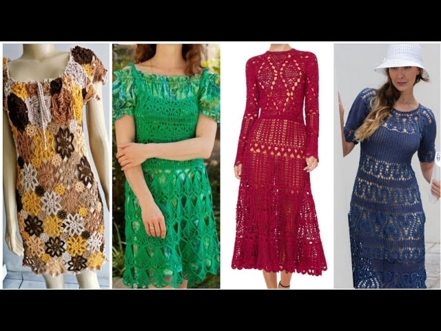 Impresionantes ideas de vestidos de ganchillo para mujer