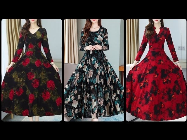 Most Demanding & Trending Stylish Printed Long Frocks/Maxi Dresses Collection