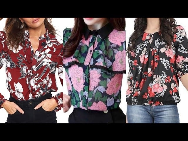 top50 highly running and stylish casual wear printed linen cotton Long sleeve blouse shirts top d...