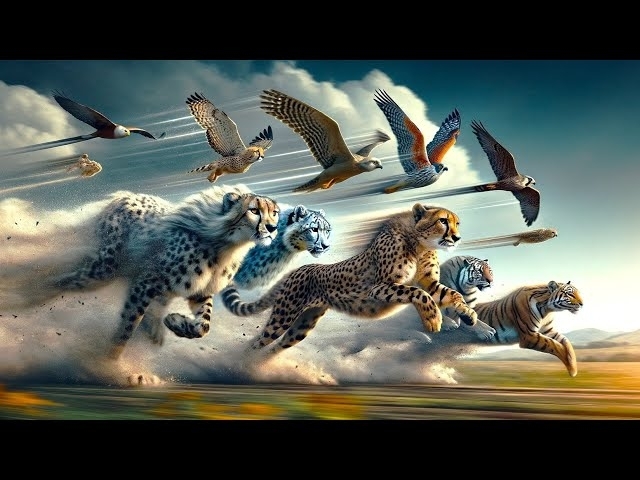 Top 20 Fastest Predators In The World - Is Cheetah Faster Than Falcon?