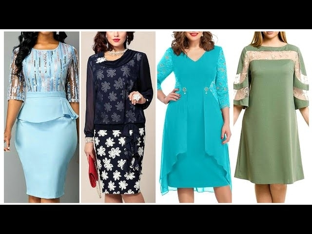 Very gorgeous & embellished plus size women semiformal office women outfits collection