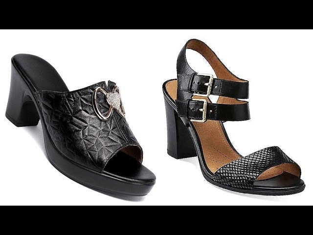 Últimos diseños de sandalias de verano para mujer||New arrival minimalist block heel sandals de...