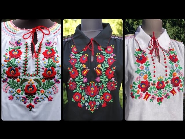 Most Stylish & Beautiful Mexican Embroidery Neck Design Idea's
