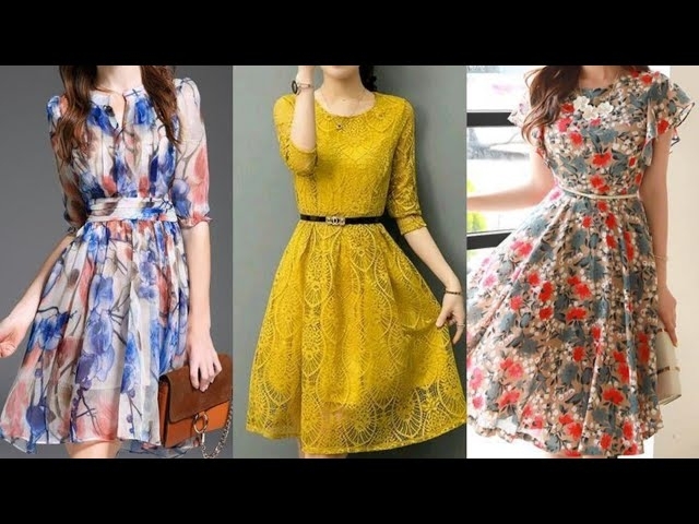 Top 50 High quality tidebuy floral print silk and chiffon maxi dress and skater dress collection