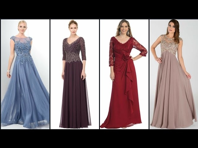 Gorgeous And Fabulous Floor Length Aline Evening Gown/Prom Dresses /Mother Of The Bride Dresses