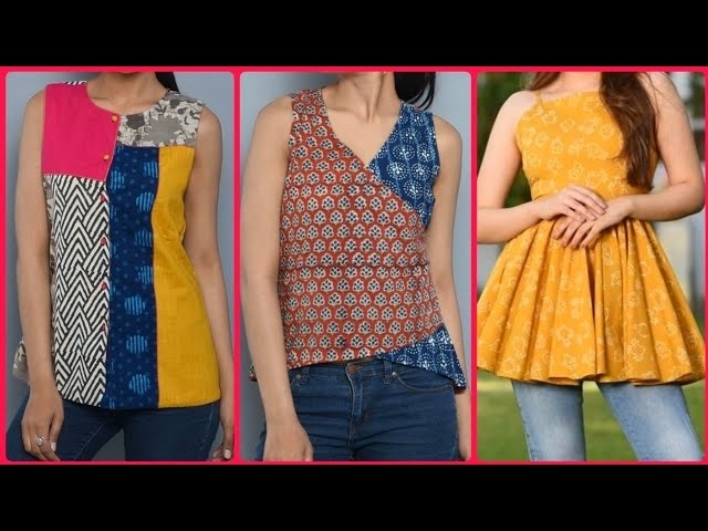 2020 Latest Short #Top Designs For Girls||#Cotton Short Top With Jeans|Short Kurta/Kurti With Jea...