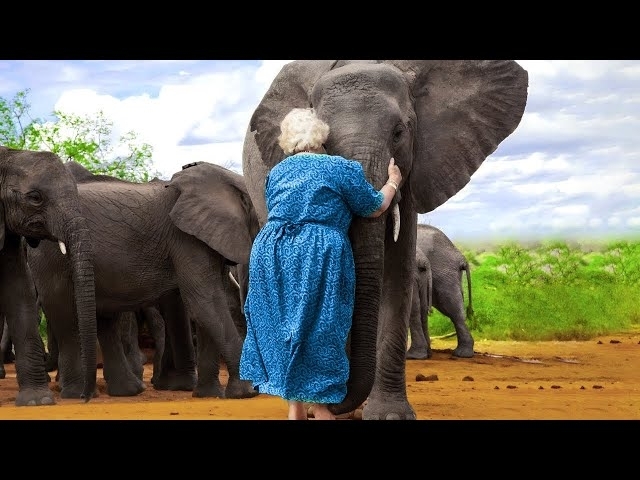 Elephants Always Lined Up To Hug This Woman. The Reason Will Make You Cry
