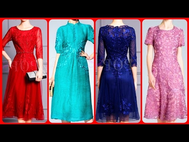 Extremely Gorgeous And trending Ladies A-lin Skirter Embroidery Dresses
