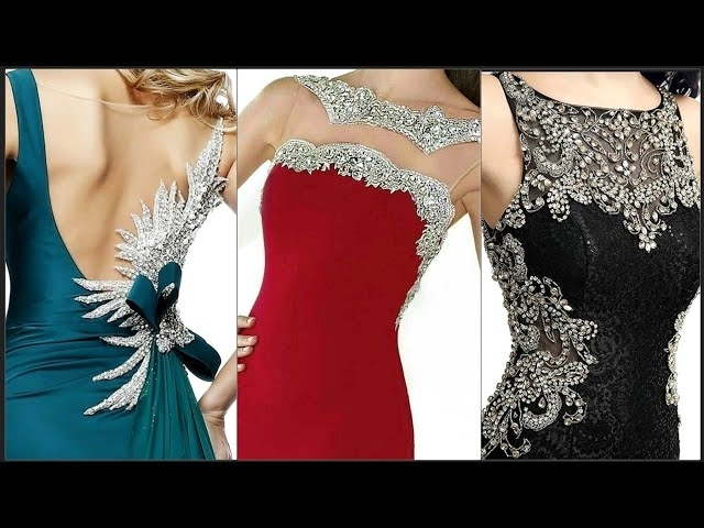 newly gorgeous vintage Georgette A-line Maxi dresses/latest luxurious spring prom dresses