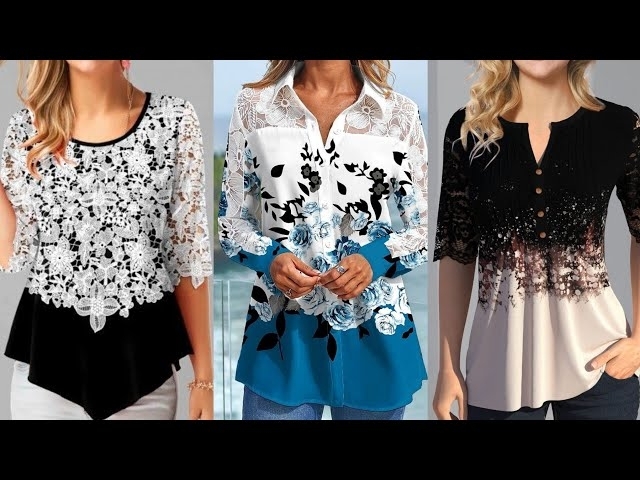 Top 50 Super Stunning Venice French Hollow Out Lace Summer Blouses For Woman To Look Perfect