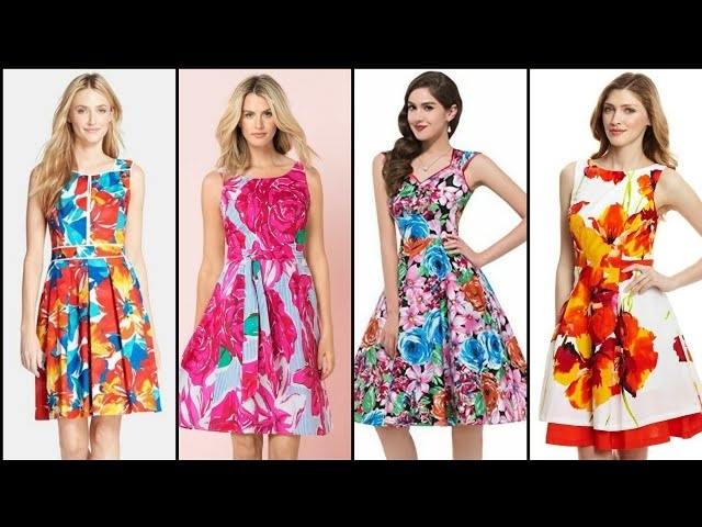 Very Stylish And Stunning Printed Mini/Midi Skater Dresses For Teenagers