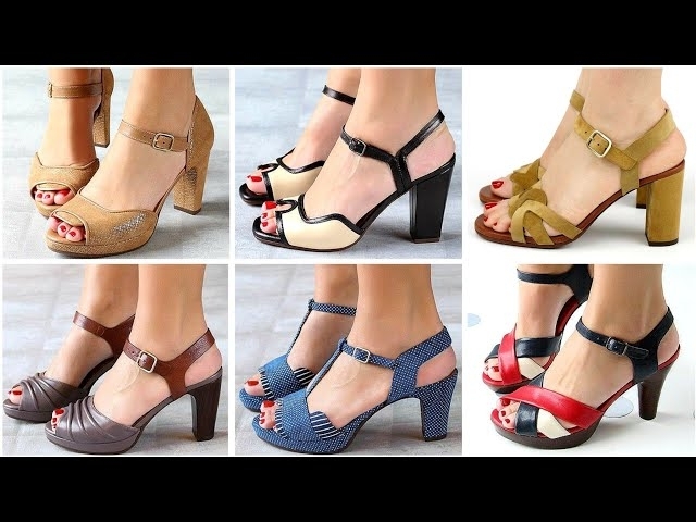 Very Pretty Women's Fashion Chunky Heel Slingback Open Toe Platform Sandal/Leather Block Heel San...