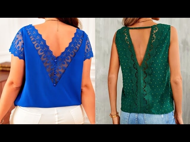 Fabulous And Trendy Women's Lace Embroidery Blouse Collection