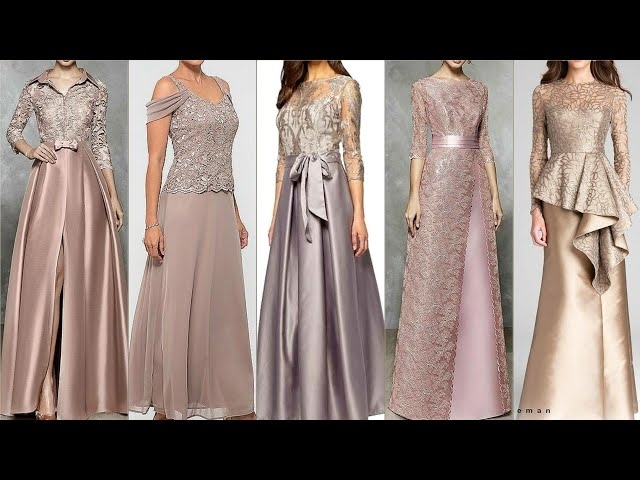 Most stunning midwinter Fall Mother Of The Bride Dresses - full size winter Autumn Mother's dress...