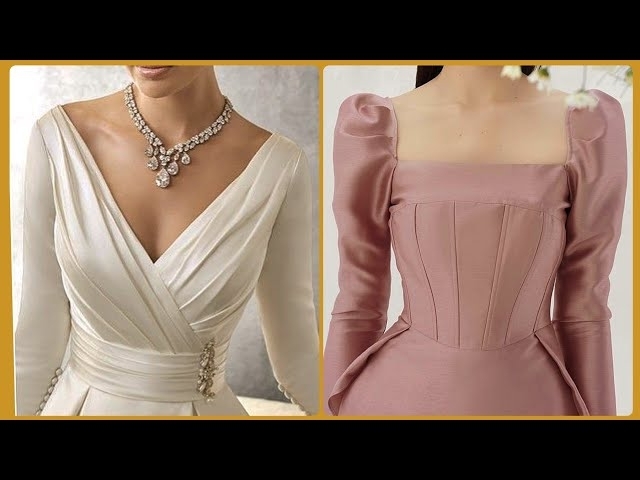 wedding dresses that consist of details that emphasize the uniqueness of the bride's image ????
