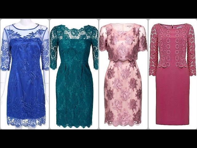 Extra Gorgeous Vintage Style Lace Midi Short Dress For Women's/fancy Floral Middle Age Women's Dr...