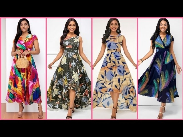 Today's Running And Trending Stylish Printed Designer Long Dresses Collection
