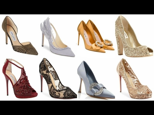 Stylish & Simple Crystal & Rhinestone Beaded Formal Wedding Shoes & Sandals Designs