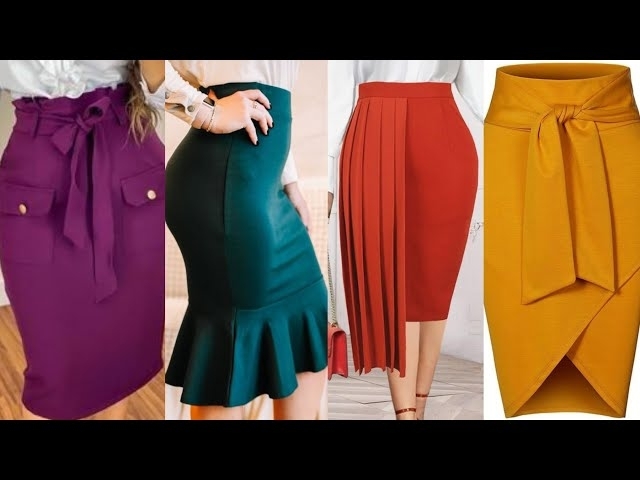 Highly impressive and Decent high waist pencil skirts mermaid designer skirts