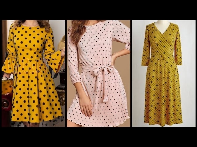 Trending hot selling Polka-dot Printed dresses ideas 2021