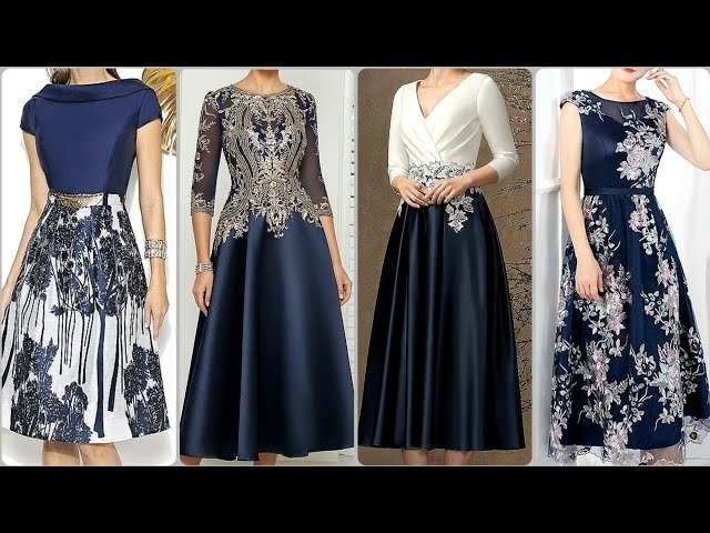 Very Very Pretty & Luxury Winter Fall Mother Of The Brides Dresses/Latest Fancy Skater Dresses 20...
