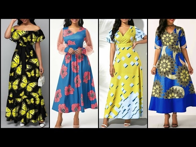 Gorgeous And Fantastic Printed Long Maxi Dresses For Stylish Girls